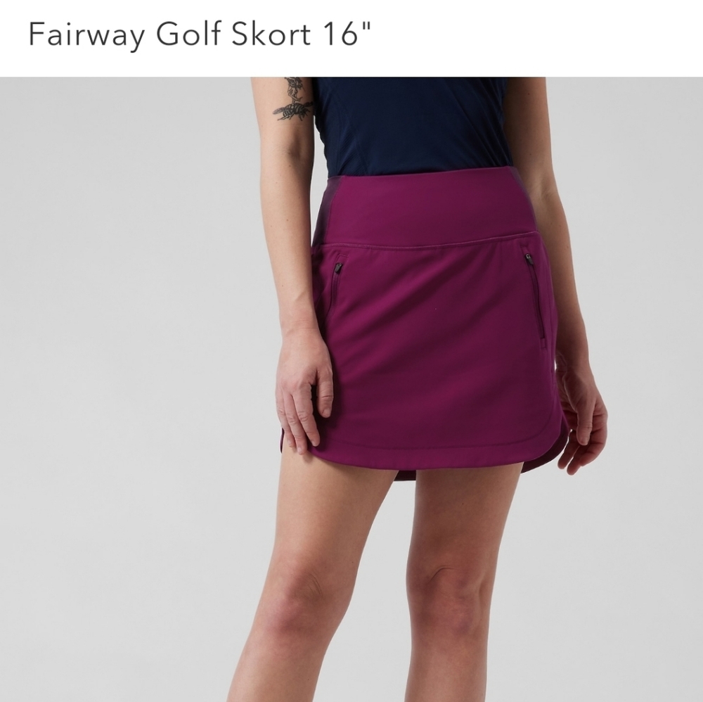 Athleta XL 16" Fairway Skort - Exotic Fushia